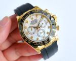 C Factory ROLEX Daytona Rubber Strap 904L Gold Mother-of-pearl 7750 Movement Replica Watch